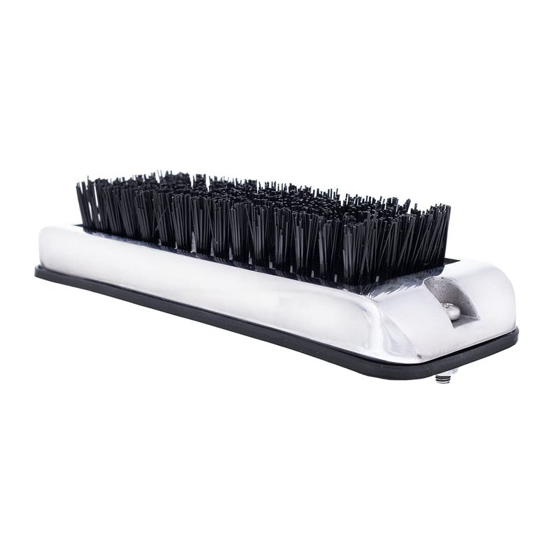 United Pacific 90050 Stainless Shoe/Boot Scraper w/Nylon Brush, 430 Stainless Steel Housing â€“ Black Brush â€“ ONE Unit - Image 2